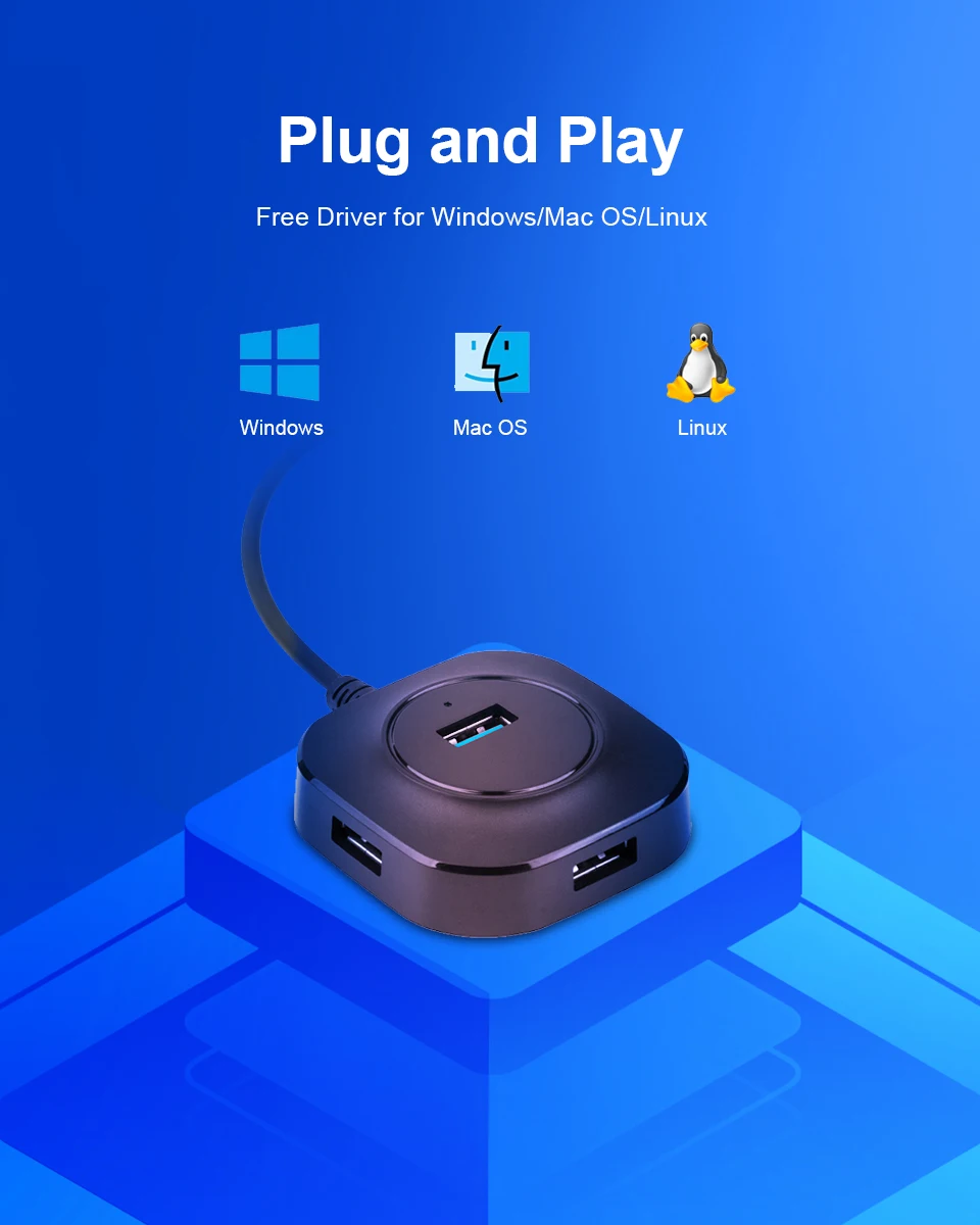Usb-хаб 3,0 Мульти USB 3,0 концентратор разветвитель 3,0/2,0 4 порта кабель 25 см/100 см микро несколько USB портов расширитель для ПК компьютера