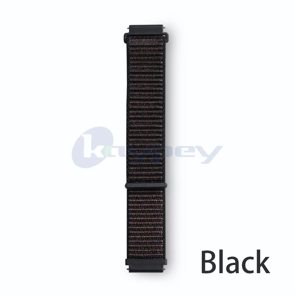 Black Нейлоновые ремешки для Fitbit Versa, сменные Дышащие Мягкие Ремешки-петли, спортивные браслеты для Versa, аксессуары для наручных часов - Цвет: Black
