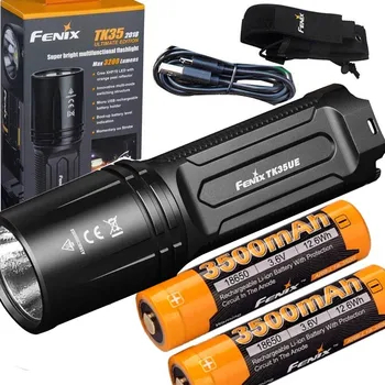 

Fenix TK35 2018 3200 Lumen Ultimate Edition (TK35UE) USB Rechargeable Tactical LED Flashlight with 2 X 3500mAh battery
