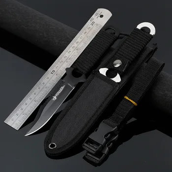 

Field Diving Knife Tactical Military Portable Leggings Small Straight Knife Man Vs. Wild EDC Tool Swiss Military Quality