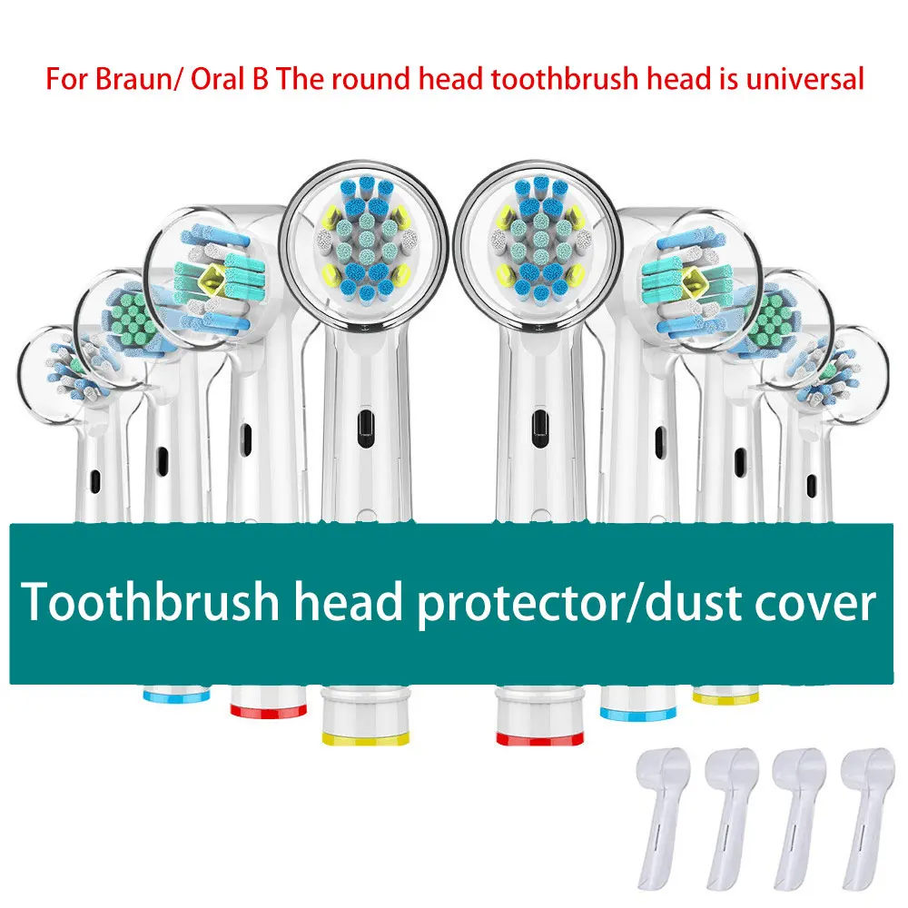 Para Braun/ Oral B general cepillo de dientes eléctrico cubierta de la cabeza de cepillo de dientes cubierta protectora caso traje Oral cepillo de dientes tapa de polvo herramienta