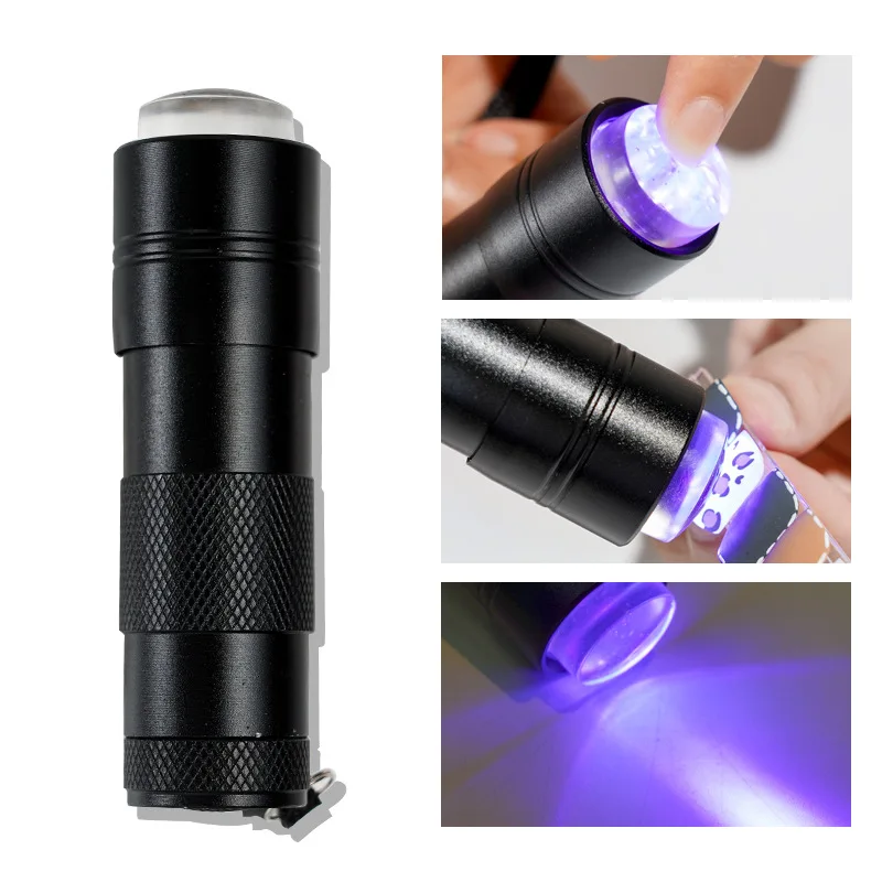 Mini UV Gel Nail Dryer Portabe Flashlight Acrylic Art Lamp Curing Machine 12pcs LED Light Resin Lamps Manicure Tools | Красота и