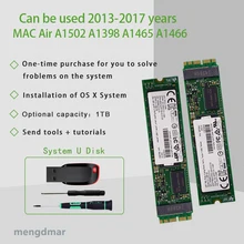 Новинка; 1 ТБ 2 ТБ 1024 ГБ 2048 для Macbook Air 2013 A1465 A1466 PRO 2013 A1502 A1398 твердотельный диск MAC ssd