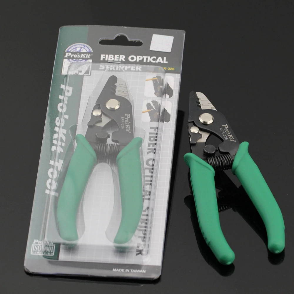 Quality assurance Pro'sKit 3 holes 8PK-326 Fiber Optical Stripper Stripping Cable Tool Made in Taiwan