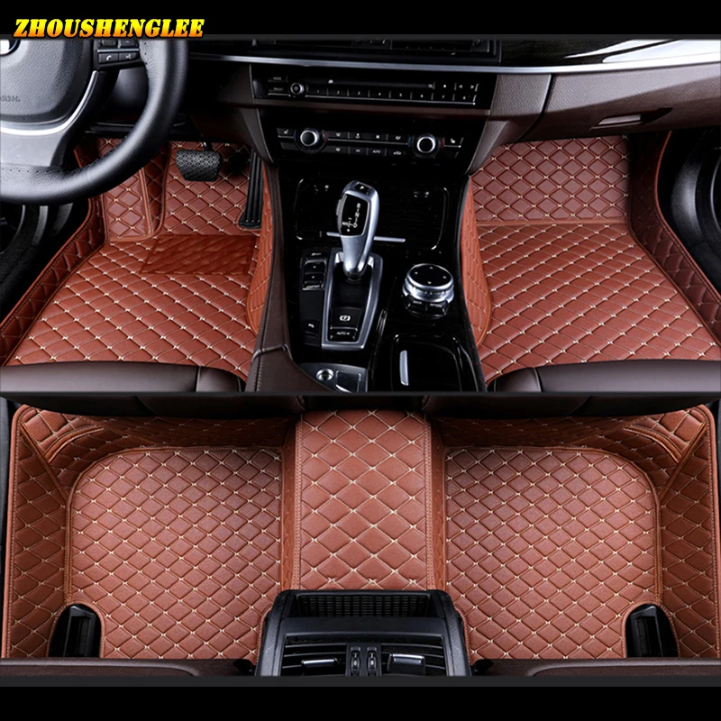

zhouehnglee Custom car floor mats for Chrysler 300c Grand Voager Sebring PT Cruiser auto foot mats