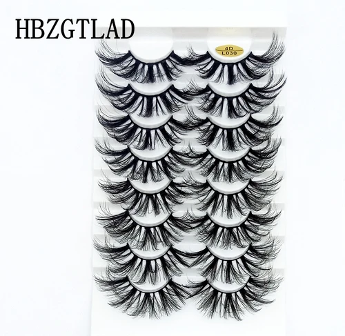 3D 밍크 속눈썹 대량 인조 드라마틱 볼륨 속눈썹, 위스피 천연 밍크 속눈썹 팩, 긴 도매 가짜 속눈썹, 5-8 쌍, 25mm 6