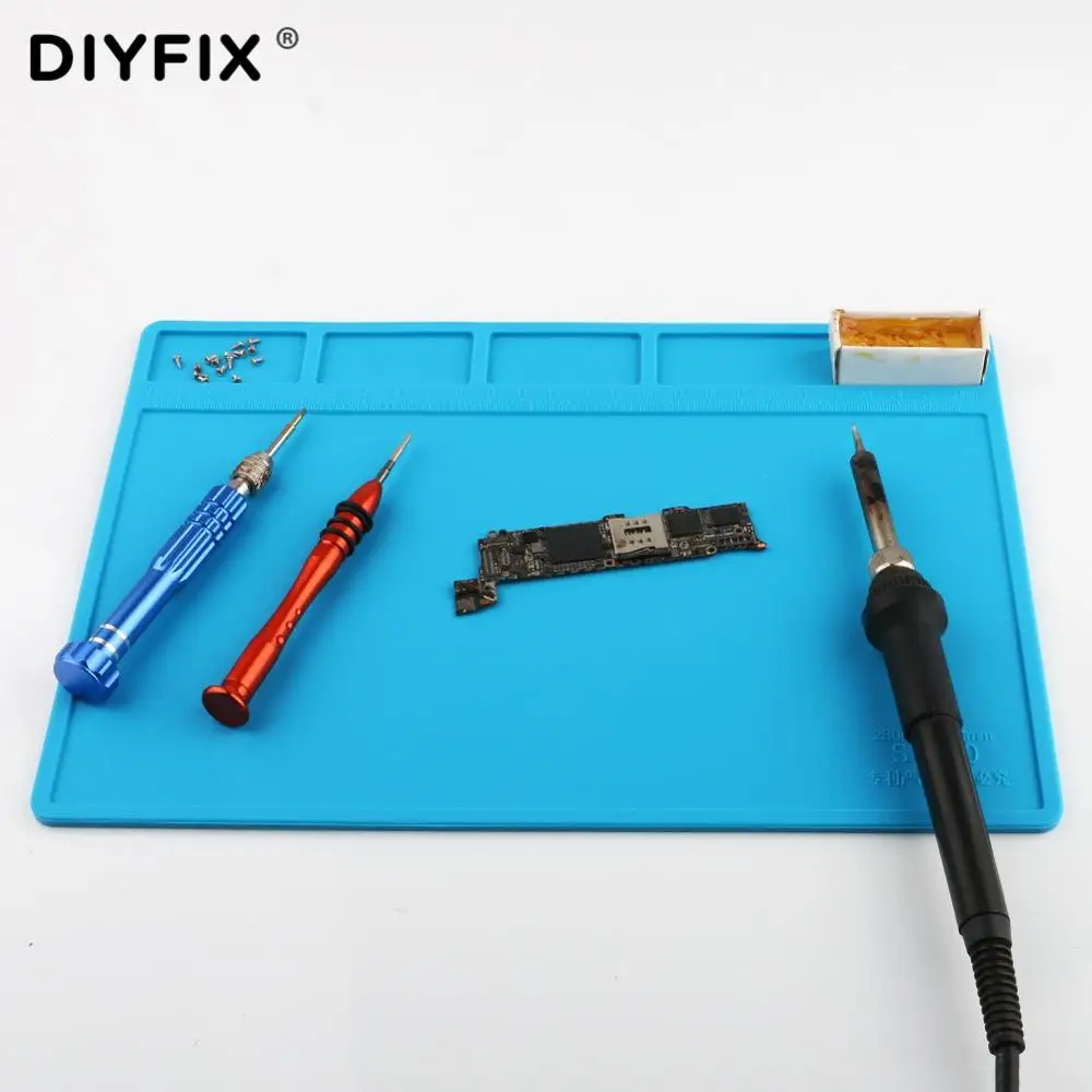 DIYFIX S-110 многофункциональный мобильный телефон ремонт верстак изоляционная
