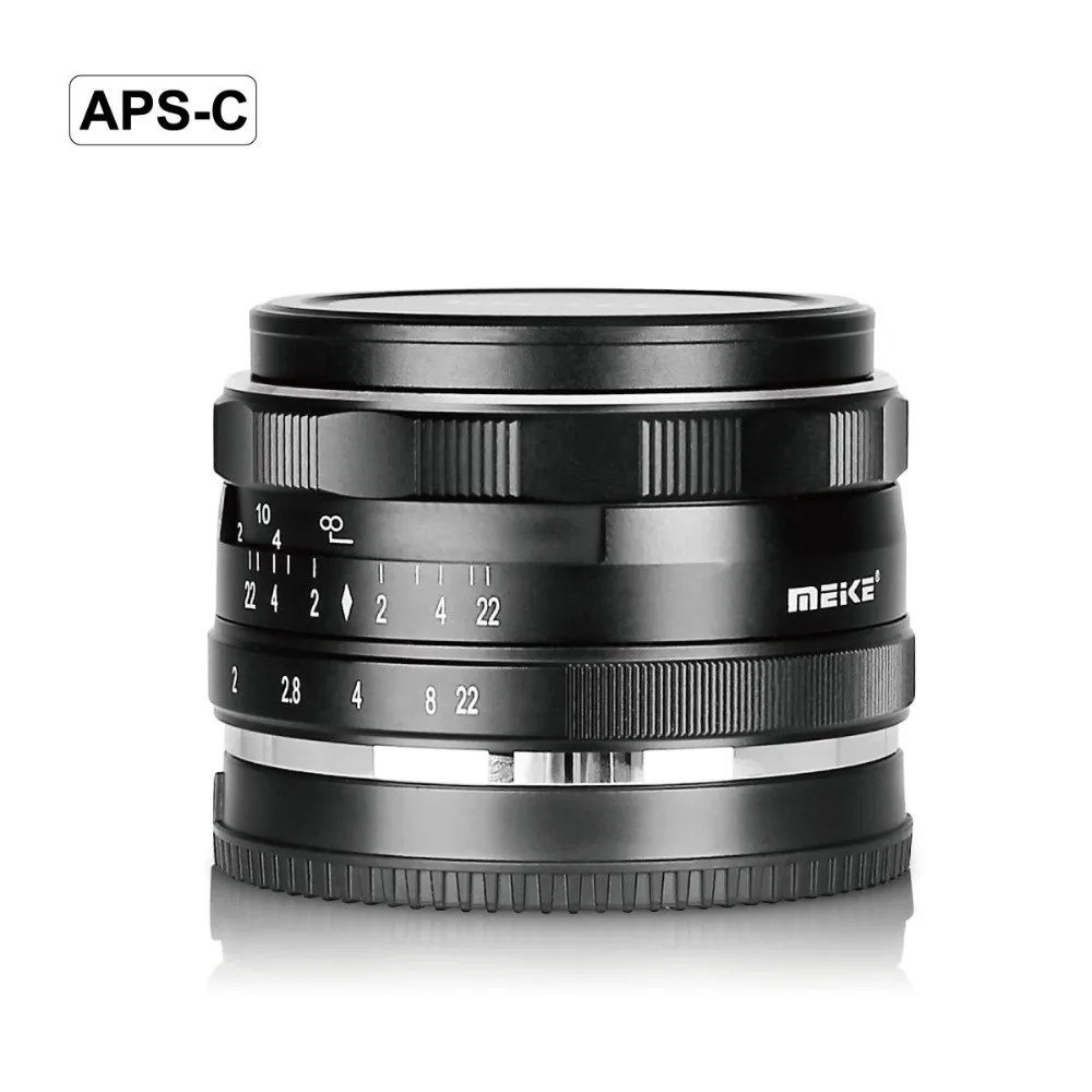 Venidice Meike 35 мм f1.7 объектив с широкой диафрагмой и ручной объектив APS-C для sony байонетное крепление типа Е A7 A7II A7III NEX5 NEX6 NEX7 A6500 A5100 A6000 A6300