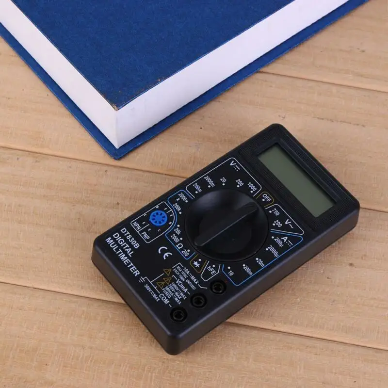 Цифровой мультиметр ЖК дисплей DT 830B измерительный ток|Детали и аксессуары для