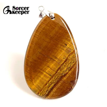 

Real Female Natural Crystal Bijoux Femme Choker Necklaces Pendants Hand Made Iron Tiger Eye Stone Beads For Jewelry Making BA847