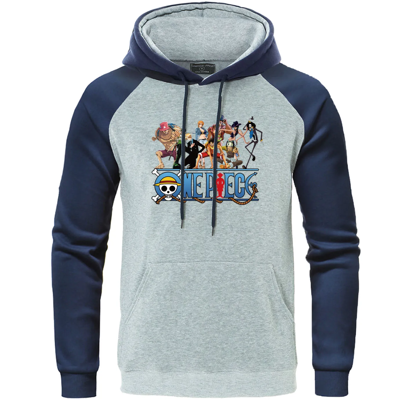 Цельные мужские толстовки соломенная шляпа пираты пуловер Повседневный Harajuku homme