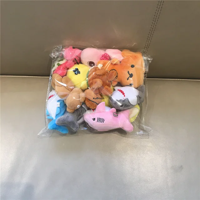 10PCS Random Styles Plush Toy 5-15CM , Bear , Penguin , Panda Cute Soft Stuffed Doll For Kids Christmas Gift 4