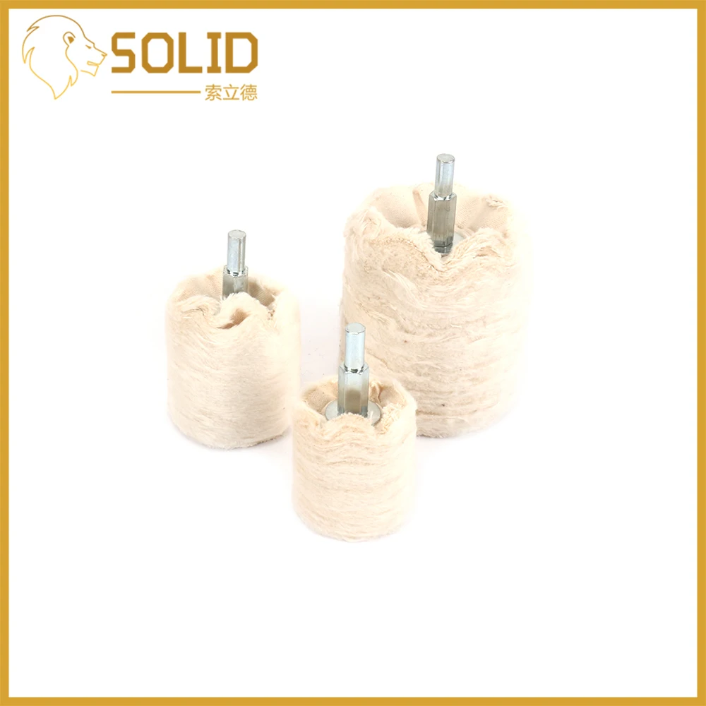 Polishing Wheel Set 40/50/75mm Cylinder Grinding Head Cloth Dremel Wheel Grinder Brush for Rotary Abrasive Tools Accessories