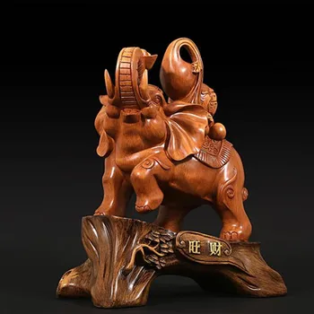

CHINESE RESIN ELEPHANT STATUE LUCKY FENG SHUI ELEGANT ELEPHANT STATUE LUCKY WEALTH FIGURINE CRAFTS ORNAMENTS FOR HOME GIFT
