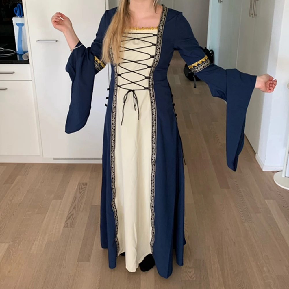Costume Medievale Per Bambini Abito Principessa Con Maniche A