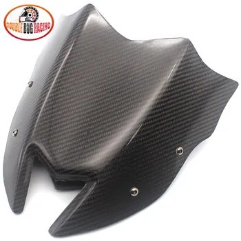 

Motorcycle Real Carbon Fiber Sports Touring Windshield WindScreen Deflector For Kawasaki Z900 2017 2018 2019 Z-900 Z 900 '17-’19
