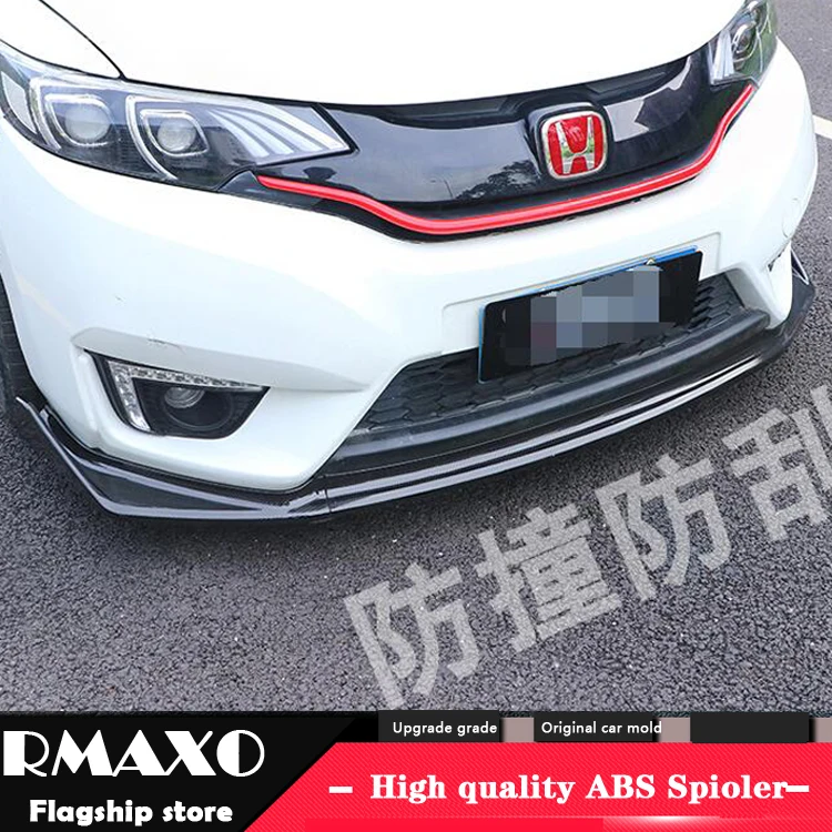 Для Honda FIT JAZZ Body kit спойлер 2014 2017 для ABS задний передний бампер диффузор защитные