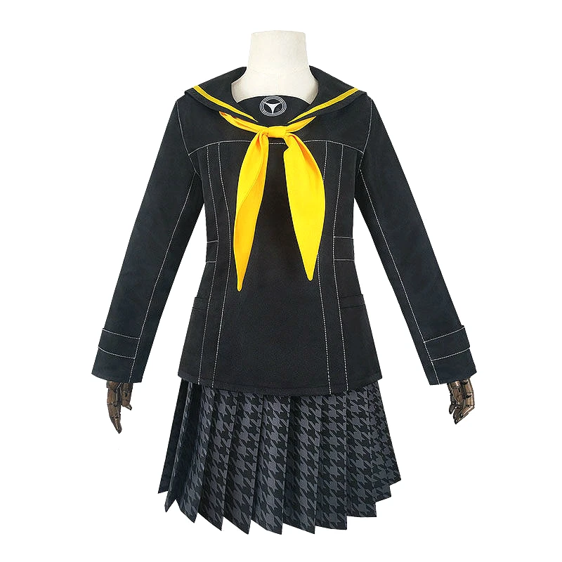 Аниме Persona 4 P4 костюм для косплея комплект Kujikawa Rise пальто + юбка галстук одежда на