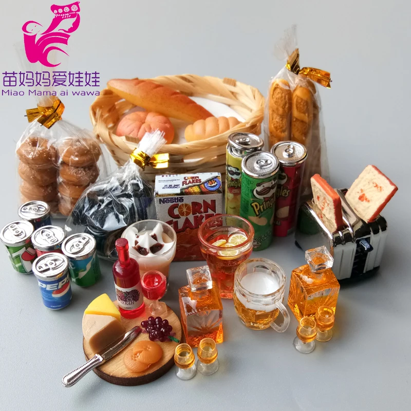 Doll Accessories Mininature Simulation Chess Fun Toys Game Mini Fruit Wine Bottle for Barbie | Игрушки и хобби
