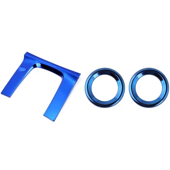 

3 Pcs Accessories: 2Pcs Interior Door o Speaker Ring Cover Trim & 1Pcs Gear Panel Trim Transmission Shift Box Cover