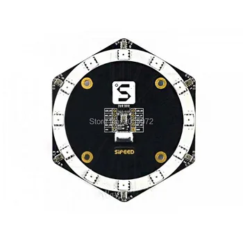 

Maix r6+1 Microphone Array 6+1 digital microphones and 12 rgb leds compatible with Maixduino AI maix aiot series
