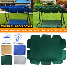 Couverture de balançoire de jardin extérieur 3 places, 4 couleurs, tissu d'ombrage de remplacement, imperméable, abri solaire