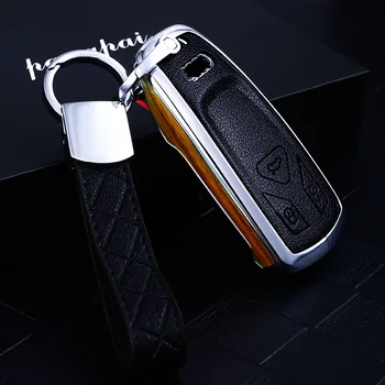 

Wood & Carbon Fiber Style Car Key Case Remote Key Cover Shell For Audi AUDI A4 B9 Q5 Q7 TT TTS 8S 2016 2017 car smart remote