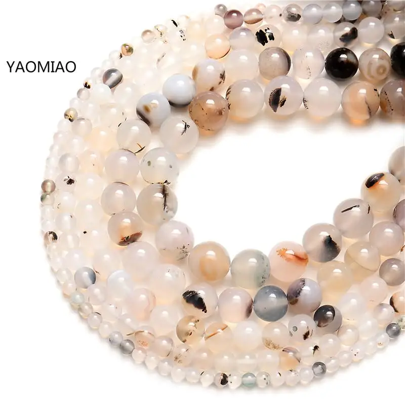 

Nature Stone Aquatic Agates Round Beads,Smooth Grass Agates beads For Jewelry Making
