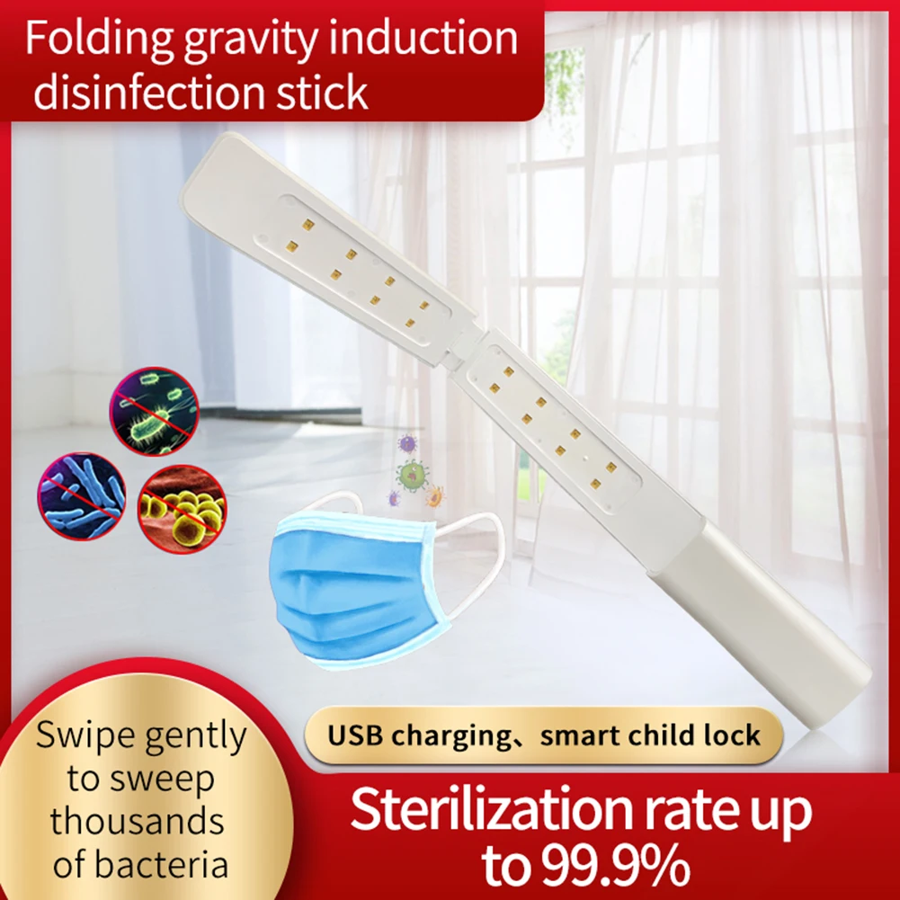 

16LED USB Portable UV Light Sterilizer UVC Sterilization Stick Lamp Sanitizer Bulb Ultraviolet Bactericidal Disinfection Lamp