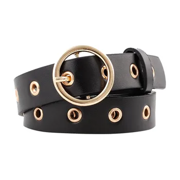 

Women Man Unisex Vintage Leather Buckle Leisure Belt Trouser Accessories Women's Vintage Pin Buckle Jeans 2020 New Fashion