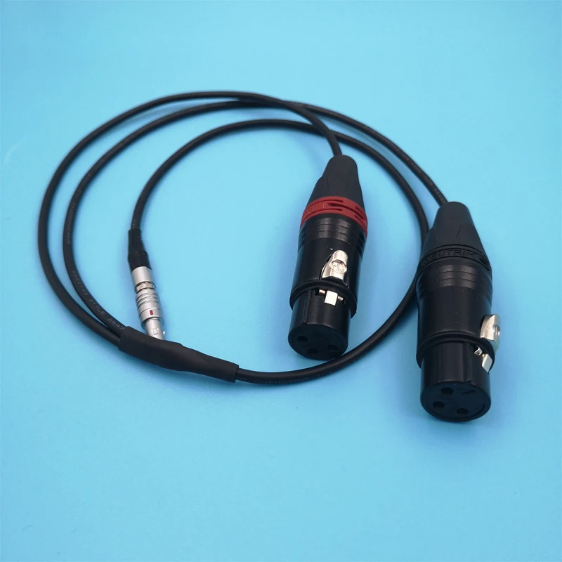 DRRI Dual XLR 3pin Female to 5pin Nuetrik Audio Input Cable for Arri Alexa Mini DRRI Dual XLR 3pin Female to 5pin Nuetrik Audio Input Cable for Arri Alexa Mini
