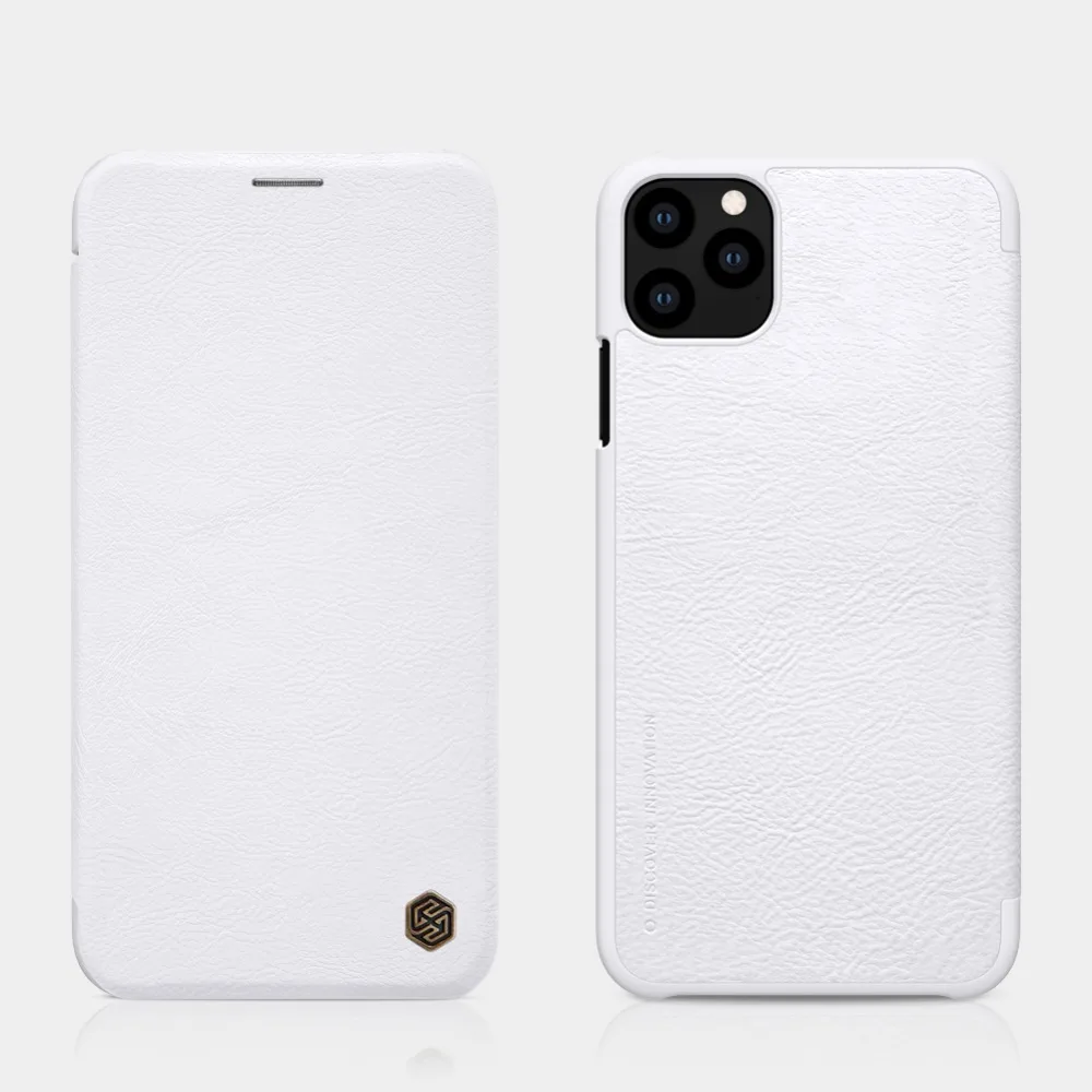 10 шт./лот NILLKIN Qin серии Бумажник Флип кожаный чехол для iphone 11 pro 5,8 дюймов из натуральной кожи флип чехол