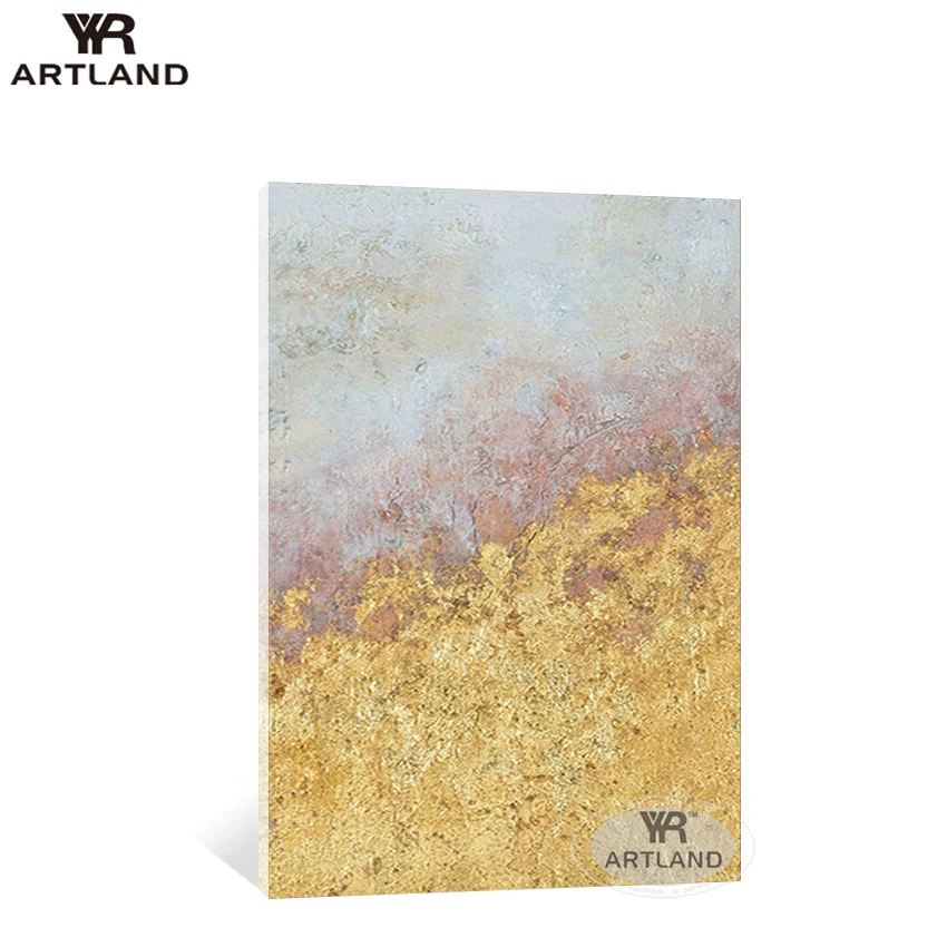 

Quadro Modern abstarct Handmade canvas oil painting gold landscape wall art posters hanging pictures for living room bedroom