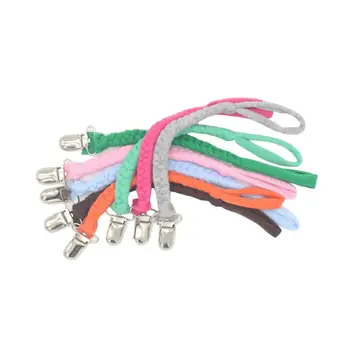 

4Pcs Baby Pacifier Clip Chain Cotton Holder Soother for Infant Chew Teething Toy A2UB