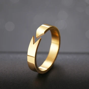 

CACANA Simple Arrow Fashion Bijoux For Women Gold Ring Female Bohemian Wedding Party Gifts Chain Stainless Steel Jewelry R457