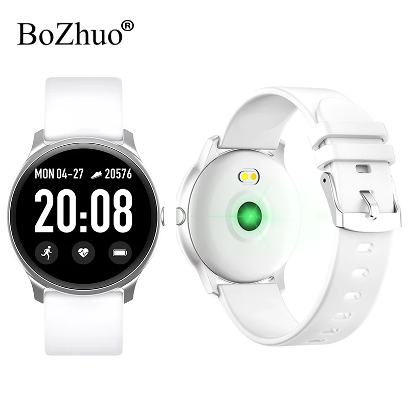 

Women Smart Watch Bluetooth Watch Men Waterproof Blood Pressure Heart Rate Monitor Sport Fitness Smartwatch KW19 For IOS Android