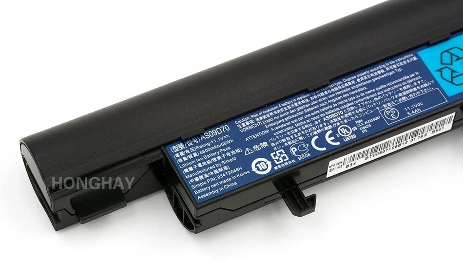 HONGHAY AS09D70 ноутбук Батарея для acer Aspire AS09D31 3810 т 3811 3410 4410 5410 4810 т 5810 AS09D36 AS09D56 AS09D71