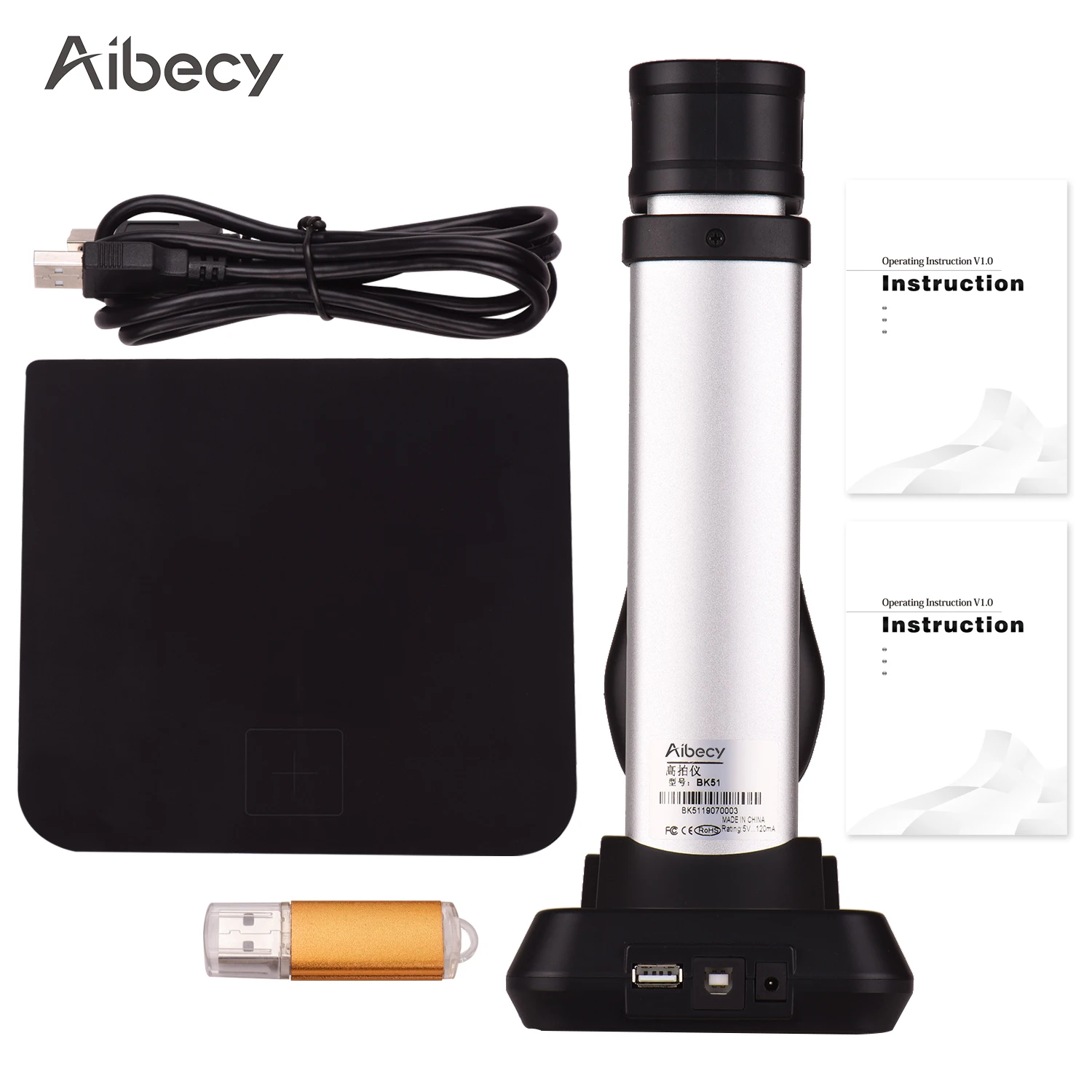 Aibecy BK51 USB сканер для документов размер захвата A3 HD 16 мегапикселей Высокоскоростной сканер со светодиодный светильник