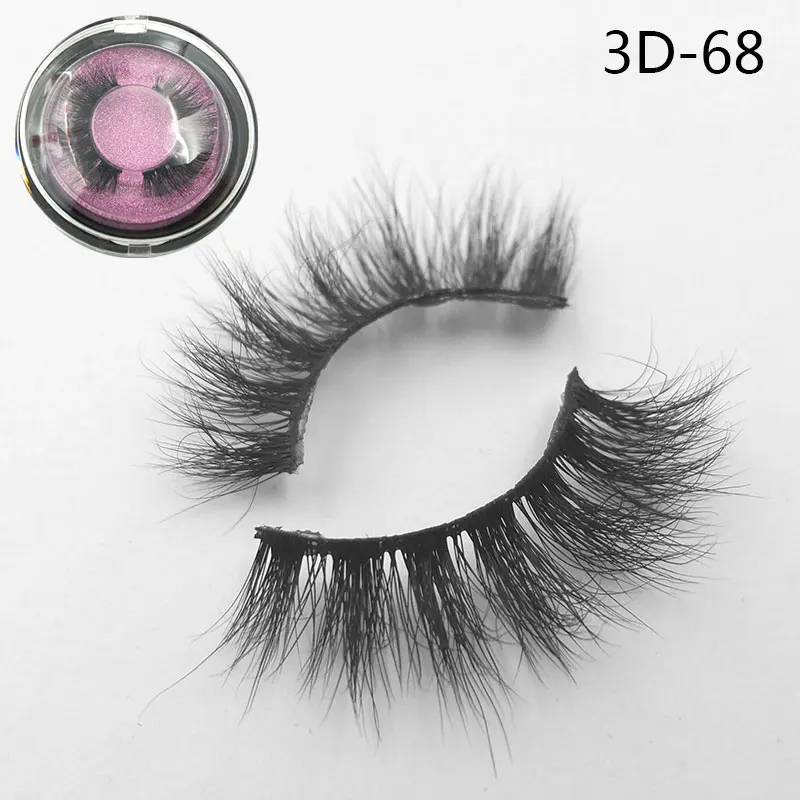 Iflovedekd ThinkShow 3D норковые ресницы 3D Искусственные накладные Ресницы MINK частная этикетка собственный бренд на заказ - Цвет: 3D-68