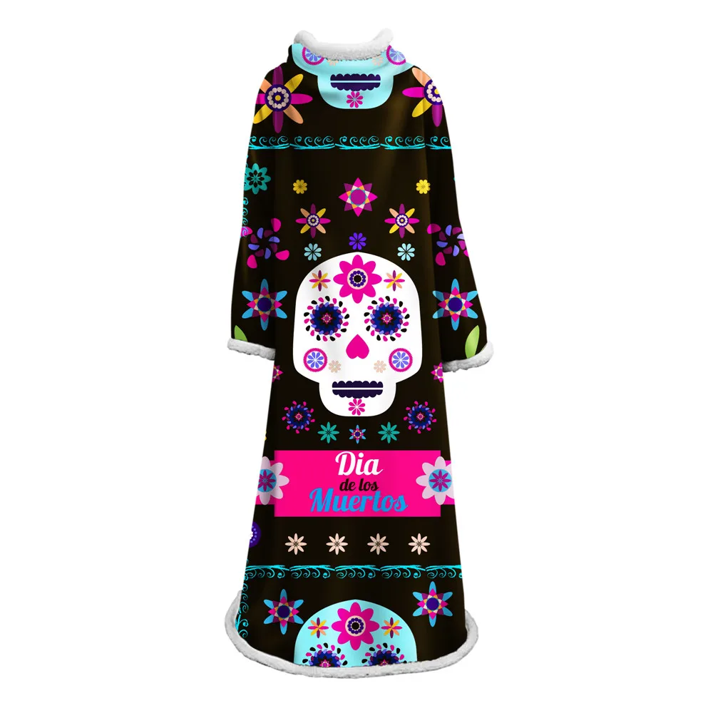 Для взрослых темно-синее светильник кое одеяло с рукавом удобное Счастливого