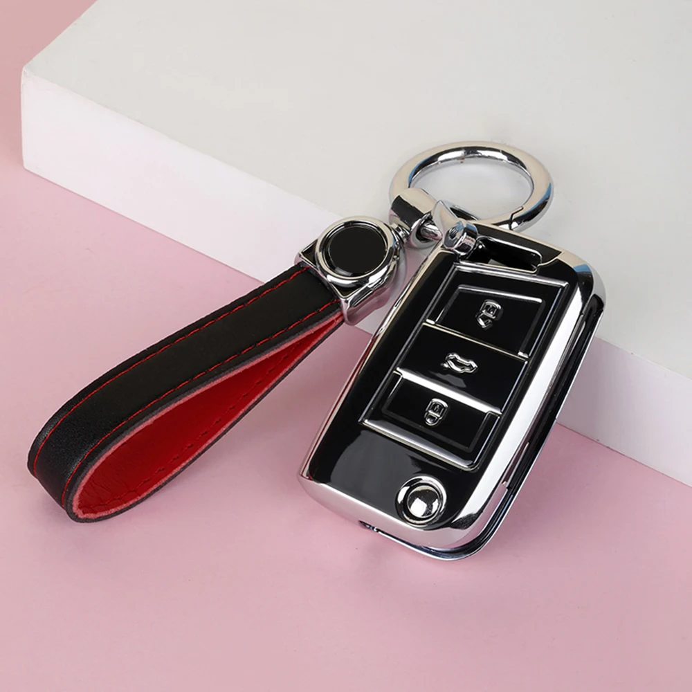Tpu Car Key Cover Remote For Volkswagen Vw Golf 7 Mk7 Seat Leon