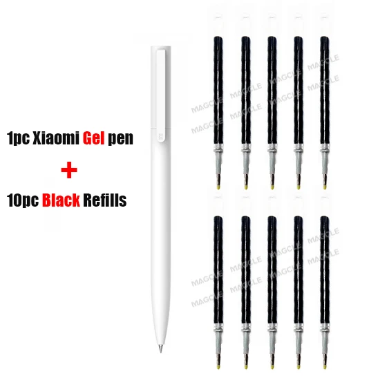 1gel pen and 10black