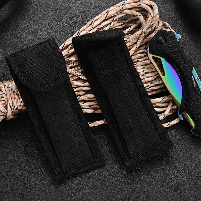 14*5cm EDC Nylon Pliers Scabbard Pouch Army Knives Cover Bags Pouch Nylon Oxford Folding Knife Packaging Case Belt Knife Bags knife scabbard folding knife accessories