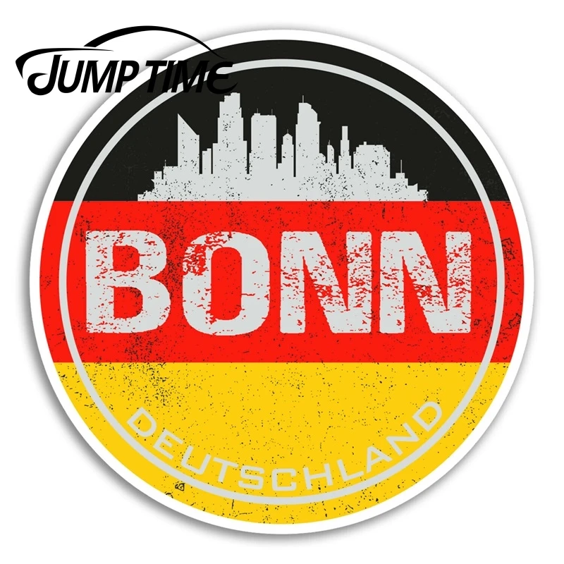 Jump Time Бонн немецкие Виниловые наклейки-флаг наклейка Путешествие ноутбук