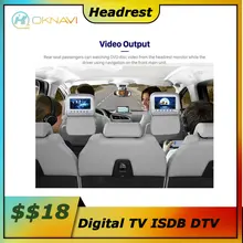 Carro buit no encosto de cabeça função de vídeo para fora não enviar um módulo separado para a função link tv digital isdb dtv