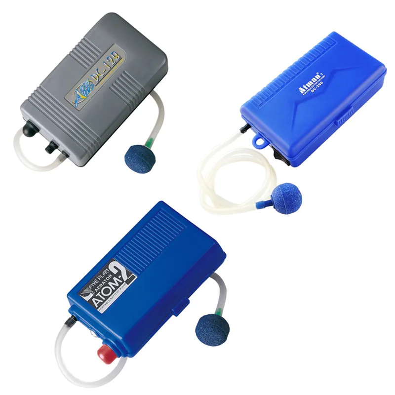 Atman Ultra Silent Aquarium Air Pump Mini Single Outlet Dry Cell