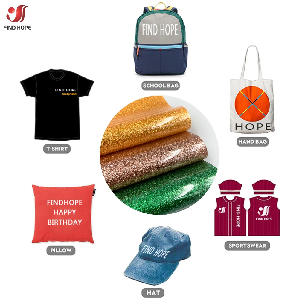 30*25cm/50cm Xmas GLITTER Heat Transfer Vinyl Iron on Clothing HTV Printing Heat Press T-Shirt cut Film Roll Garment DIY