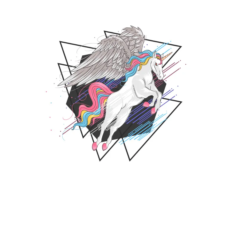 1PCS Unicorn Animal Horse Poni Thermal Transfer Sticker Iron On Patch For DIY T-shirt Accessories Heat Sensitive Applique | Дом и сад