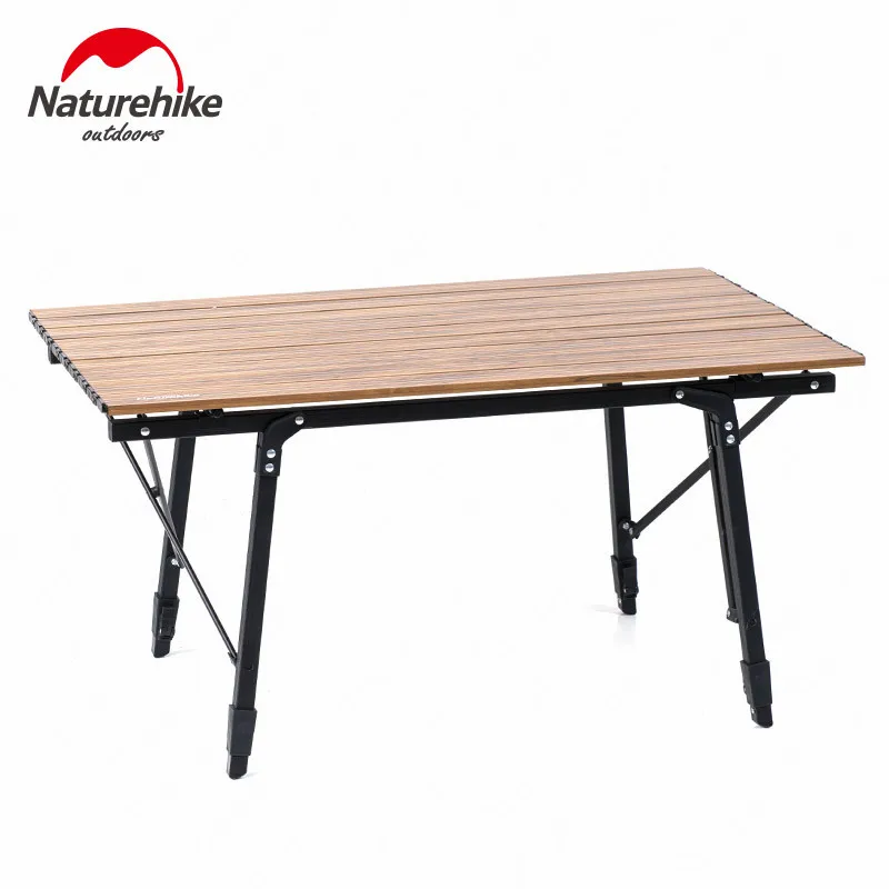 US $128.00 Naturehike Camping Table Portable Telescopic Folding Table Outdoor Picnic Multipurpose Tables Wood Grain Lightweight Table