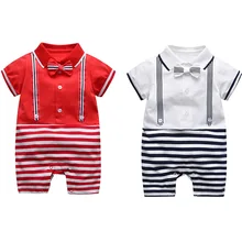 Best Price Baby Rompers For Boys Fshion Turn-Down Neck Short Sleeve Newborn Bebes Jumpsuits Sunsuit Toddler Kids Gentlemen Costume Best Price Baby Rompers For Boys Fshion Turn-Down Neck Short Sleeve Newborn Bebes Jumpsuits Sunsuit Toddler Kids Gentlemen Costume